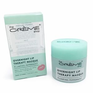 The Crème Shop Overnight Lip Therapy Masque Plumping Peppermint 20g - New In Box